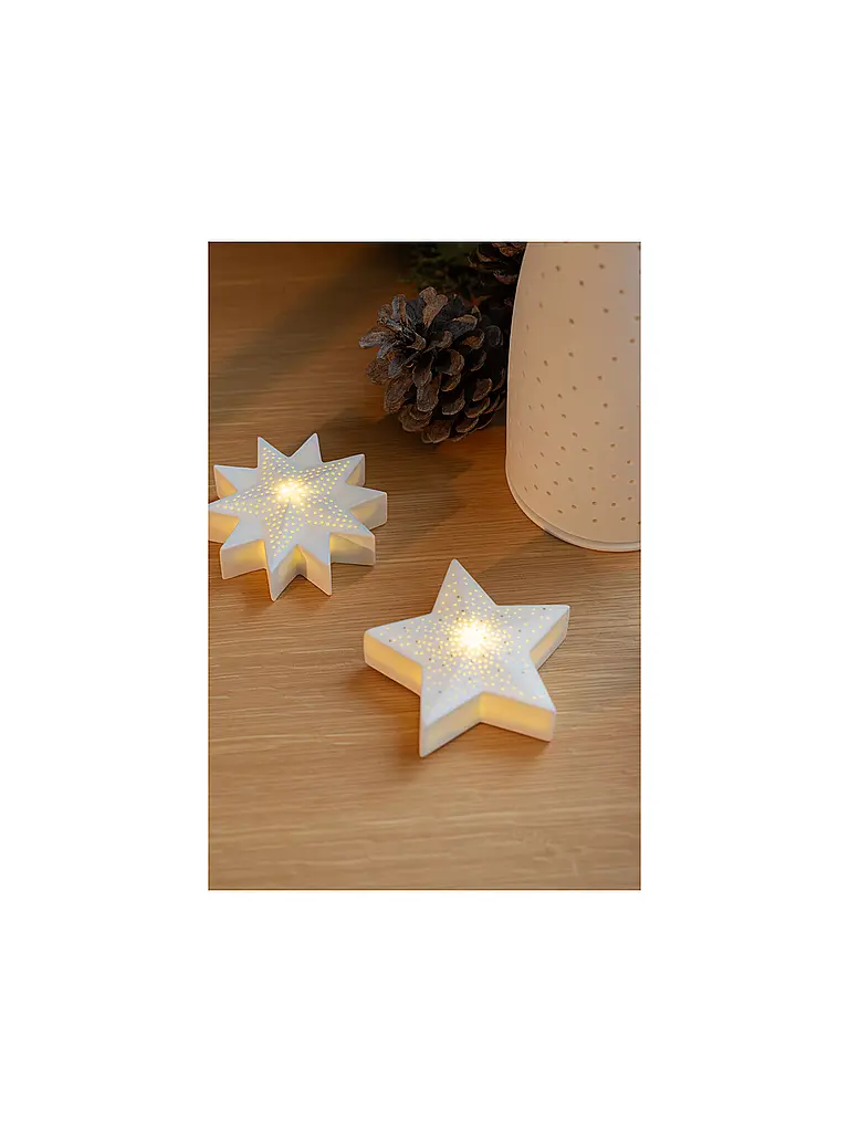 RAEDER | Weihnachts LED Stern | Weiss