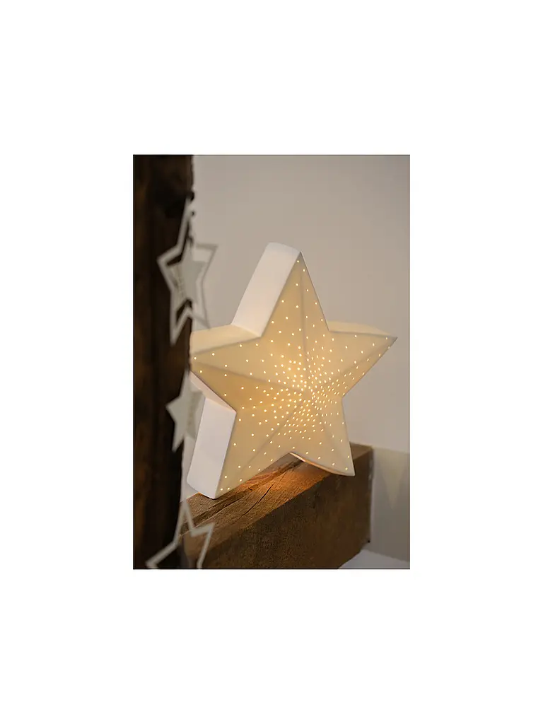 RAEDER | Weihnachts LED Stern | Weiss