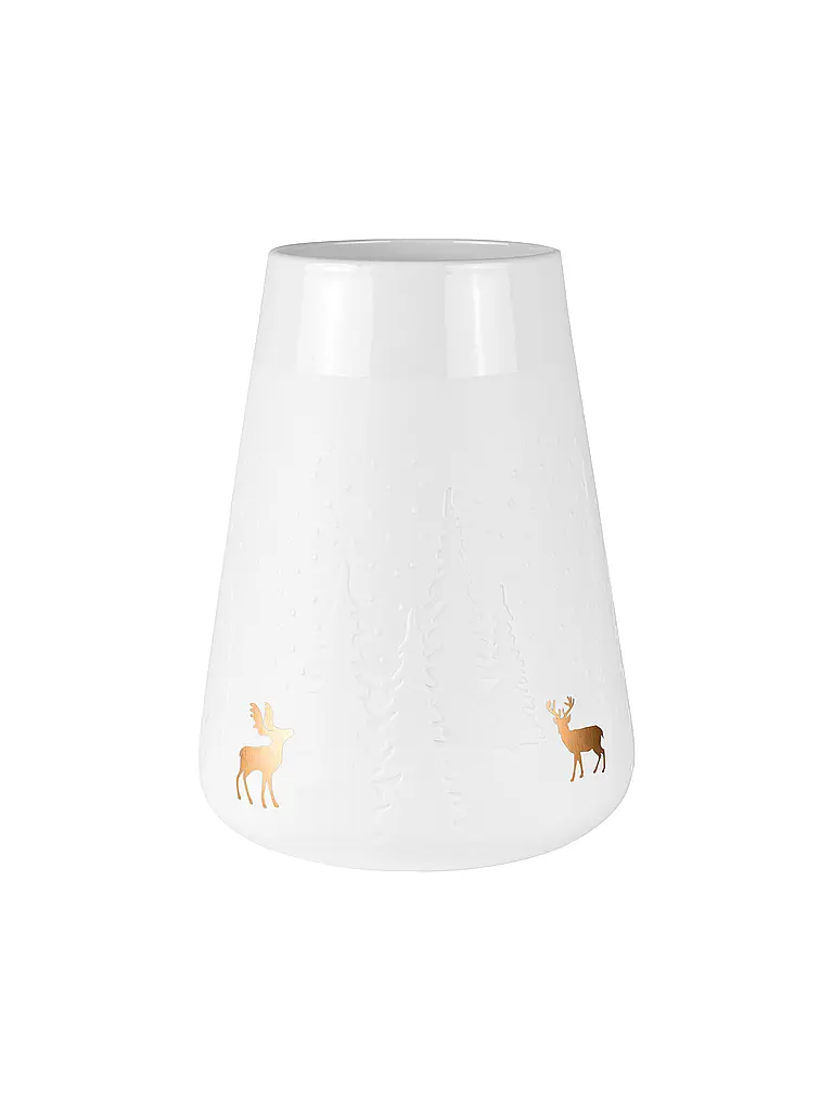 RAEDER | Weihnachts Poesie Vase Weiss | Weiss