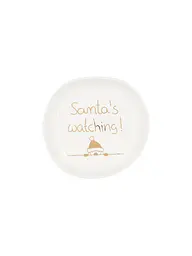 RAEDER | Weihnachts Schälchen 10,5cm Santas Watching  | Weiss