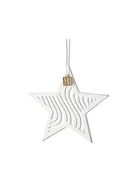 RAEDER | Weihnachts Stern Anhänger 8x8cm Weiss | Weiss