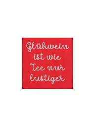 RAEDER | Weihnachts-Servietten 25x25cm  | Rot
