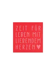 RAEDER | Weihnachts-Servietten 25x25cm  | Rot