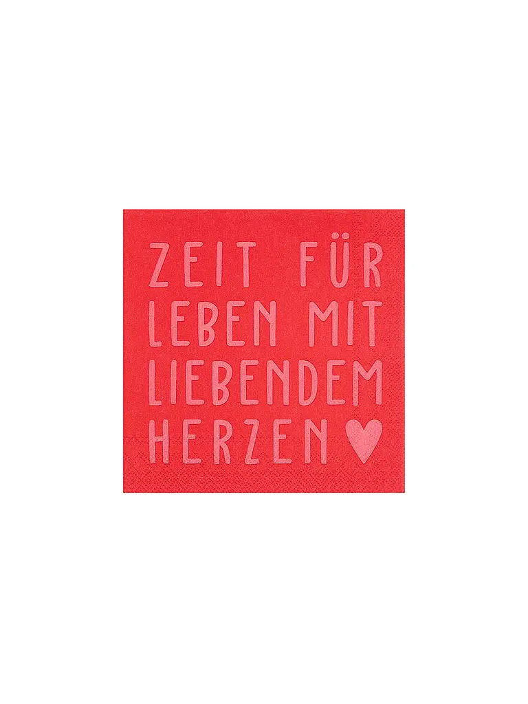 RAEDER | Weihnachts-Servietten 25x25cm  | rot