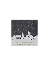RAEDER | Weihnachts-Servietten 25x25cm STILL ERLEUCHTET | Dunkelblau