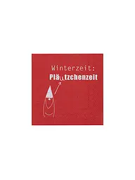 RAEDER | Weihnachts-Servietten 33x33cm  | Rot