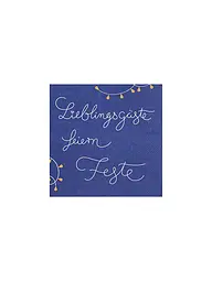 RAEDER | Weihnachts-Servietten 33x33cm  | Dunkelblau