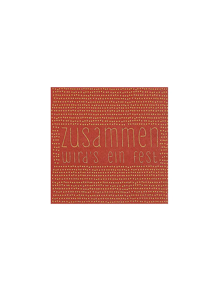 RAEDER | Weihnachts-Servietten 33x33cm  | orange