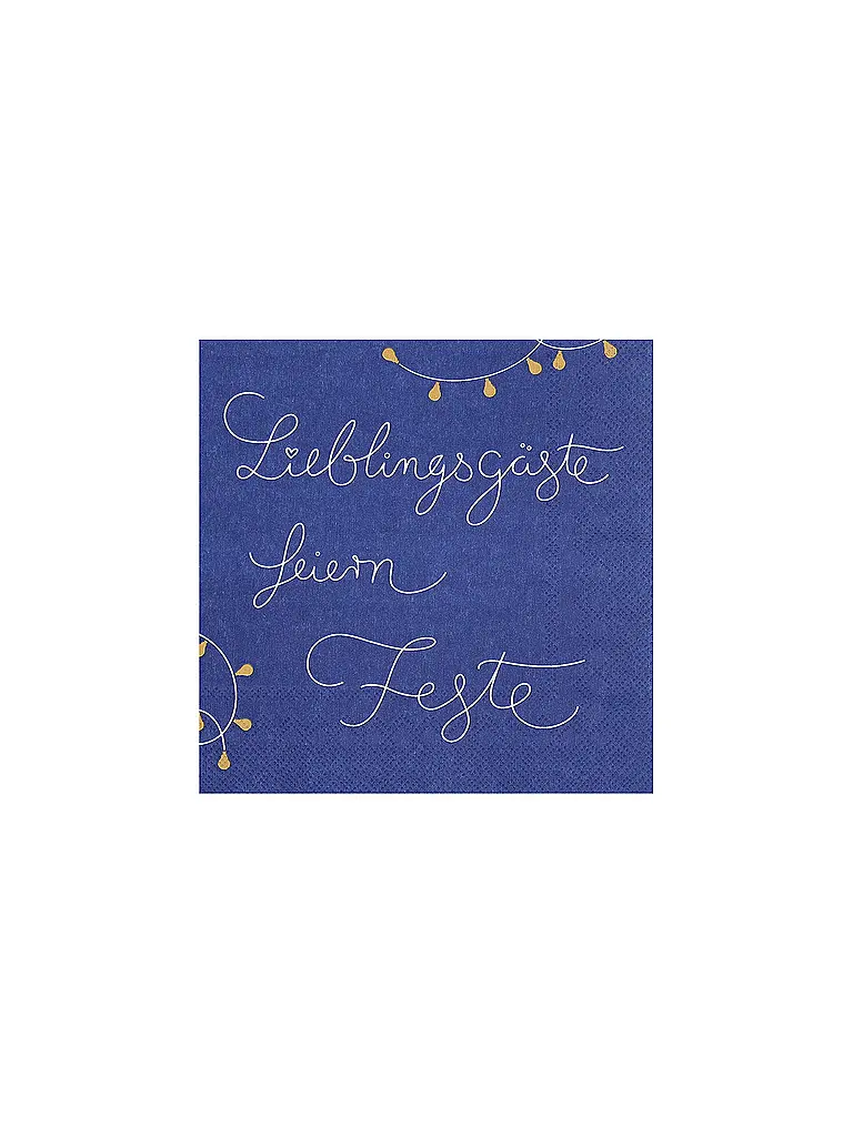 RAEDER | Weihnachts-Servietten 33x33cm  | Dunkelblau