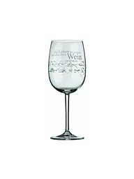 RAEDER | Weinglas "Das Leben ist zu kurz..." 22cm | transparent