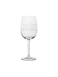 RAEDER | Weinglas "Das Leben ist zu kurz..." 22cm | transparent