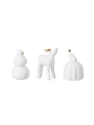 RAEDER | Weihnachtsfiguren 3er Set weiss  | Weiss
