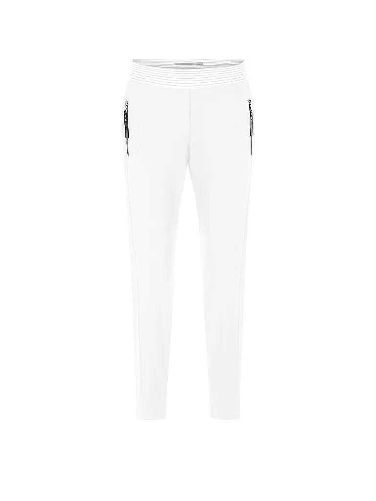 RAFFAELLO ROSSI | Hose Jogging Fit NATINA RIBBON | weiss