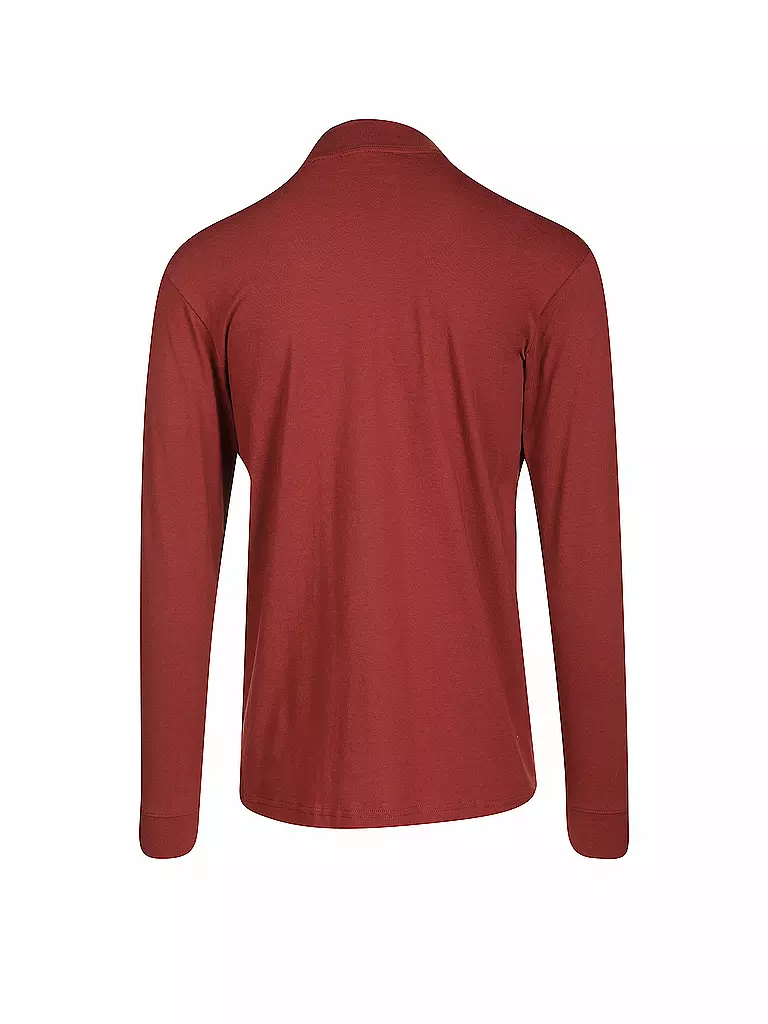 RAGMAN | Stehkragen-Langarmshirt | rot