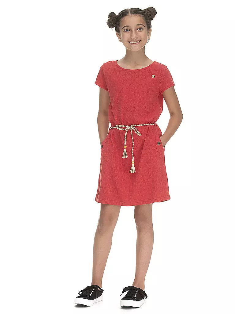 RAGWEAR | Mädchen Kleid TAGIE  | rot