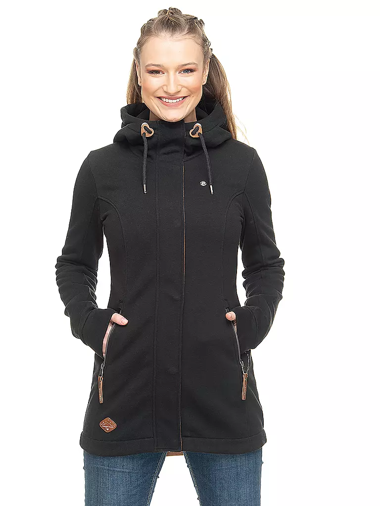 RAGWEAR | Sweatjacke  "Letty" | schwarz