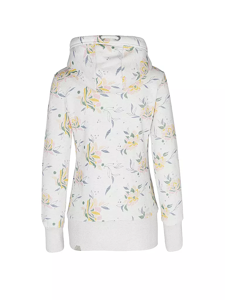 RAGWEAR | Sweatjacke NESKA FLOWER | weiss