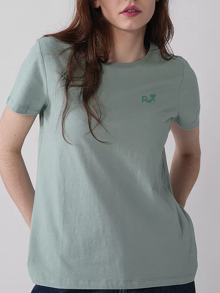RAGWEAR | T-Shirt ADORI LOVE | hellgrün