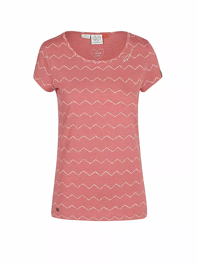 RAGWEAR | T-Shirt MINT ZIG ZAG | rosa