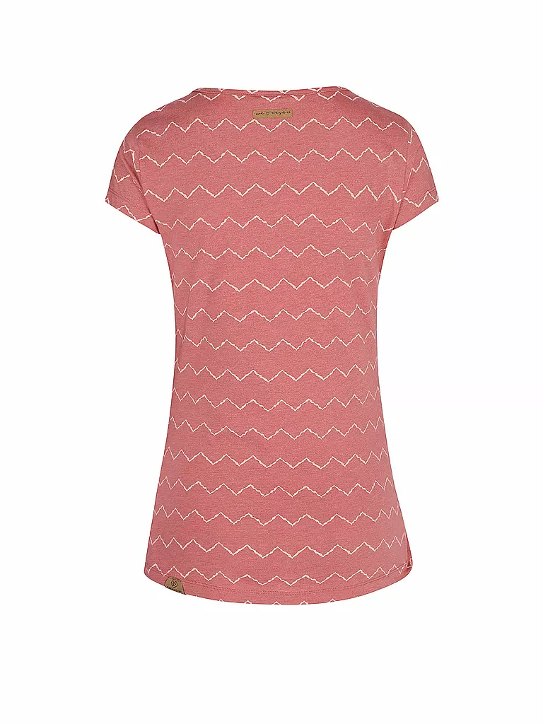 RAGWEAR | T-Shirt MINT ZIG ZAG | rosa