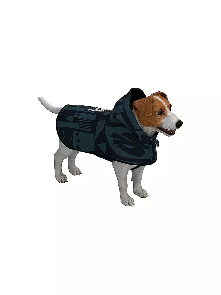 RAINKISS | Hunde Regenponcho | schwarz