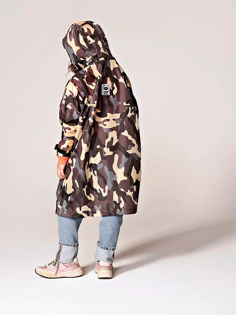 RAINKISS | Kinder Regenjacke - Regenponcho Jungle Com | braun