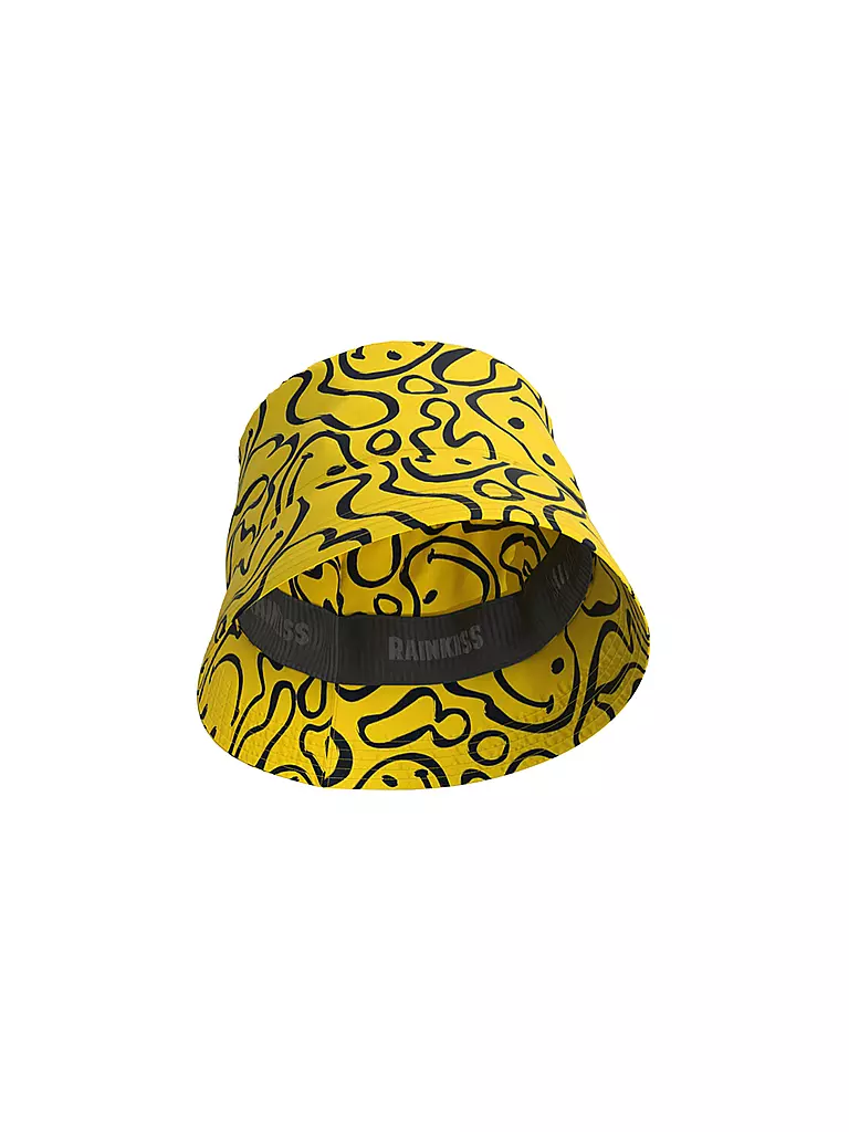 RAINKISS | Regen Fischerhut - Bucket Hat Happy Daze | gelb