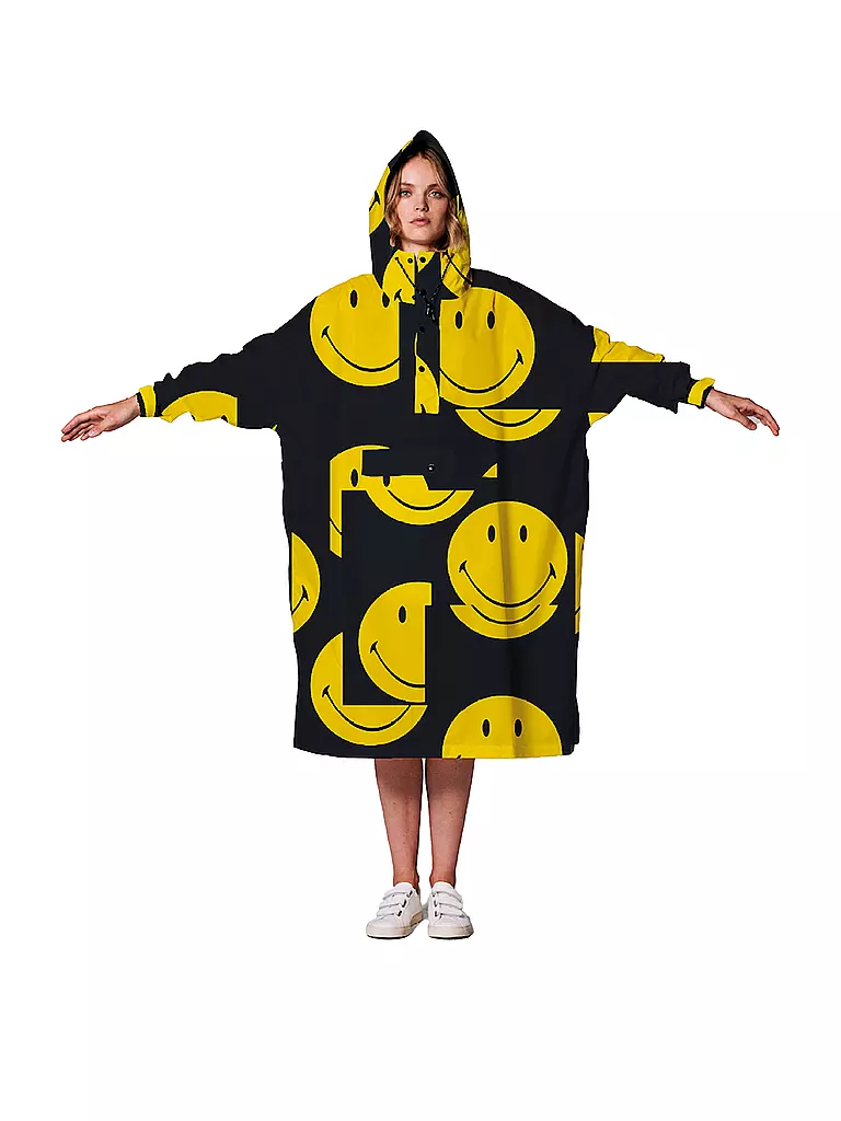 RAINKISS | Regenjacke - Regenponcho ALL SMILES | schwarz