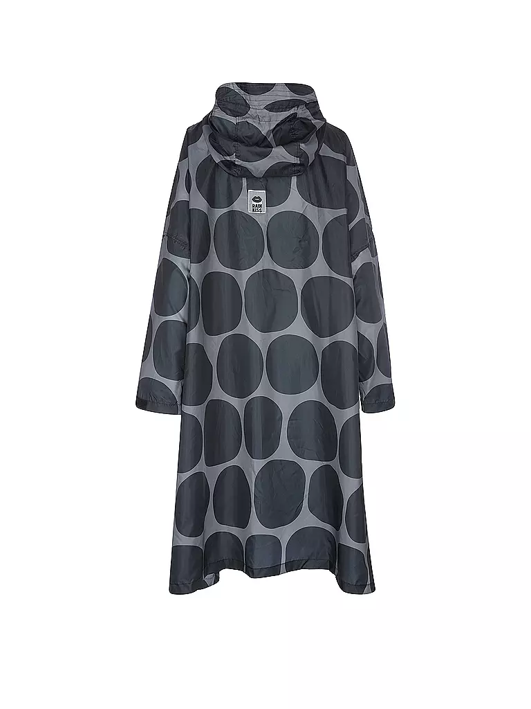 RAINKISS | Regenjacke - Regenponcho Black Polka | petrol