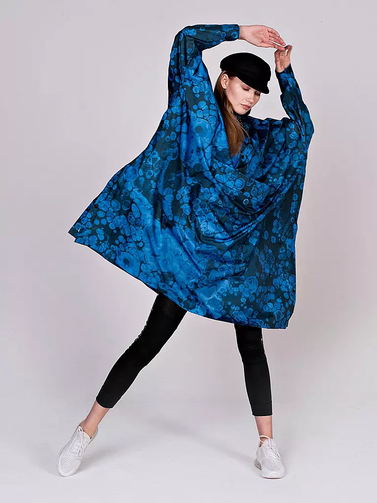 RAINKISS | Regenjacke - Regenponcho Bubble Poncho | blau