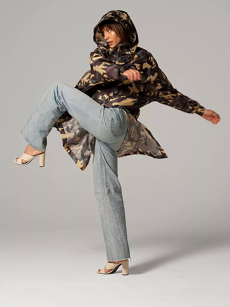 RAINKISS | Regenjacke - Regenponcho Camo | camel