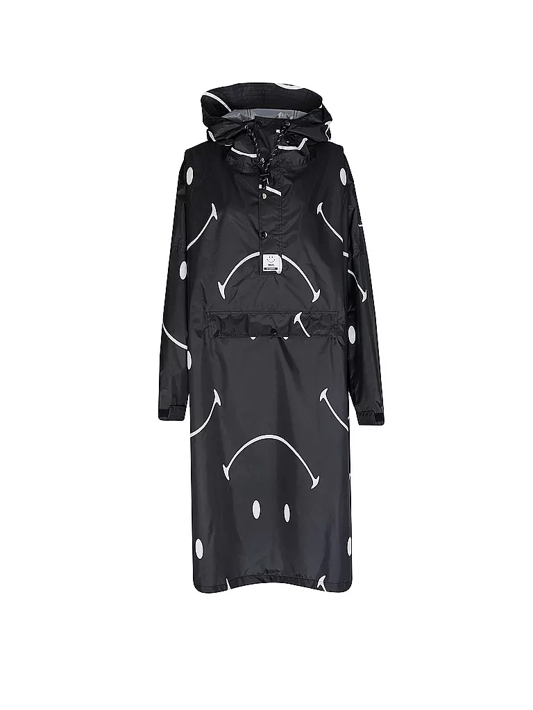 RAINKISS | Regenjacke - Regenponcho CLASSIC SMILE | schwarz