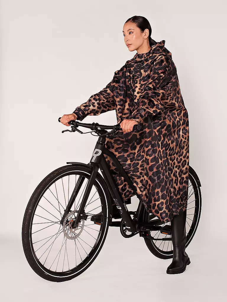 RAINKISS | Regenjacke - Regenponcho Dark Leopard | schwarz