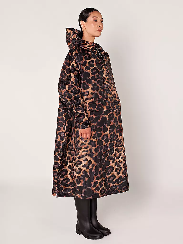 RAINKISS | Regenjacke - Regenponcho Dark Leopard | schwarz