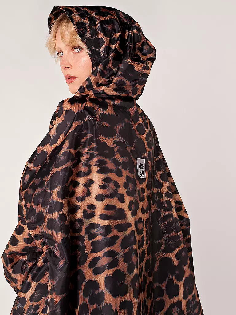 RAINKISS | Regenjacke - Regenponcho Dark Leopard | schwarz