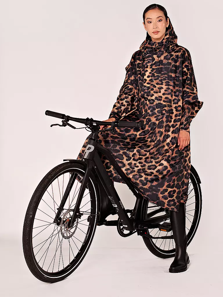 RAINKISS | Regenjacke - Regenponcho Dark Leopard | schwarz