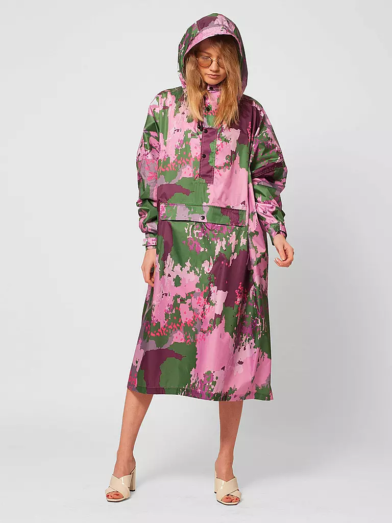 RAINKISS | Regenjacke - Regenponcho Digi Spring Camo | camel