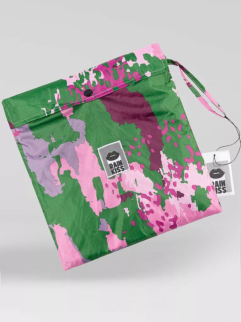 RAINKISS | Regenjacke - Regenponcho Digi Spring Camo | camel