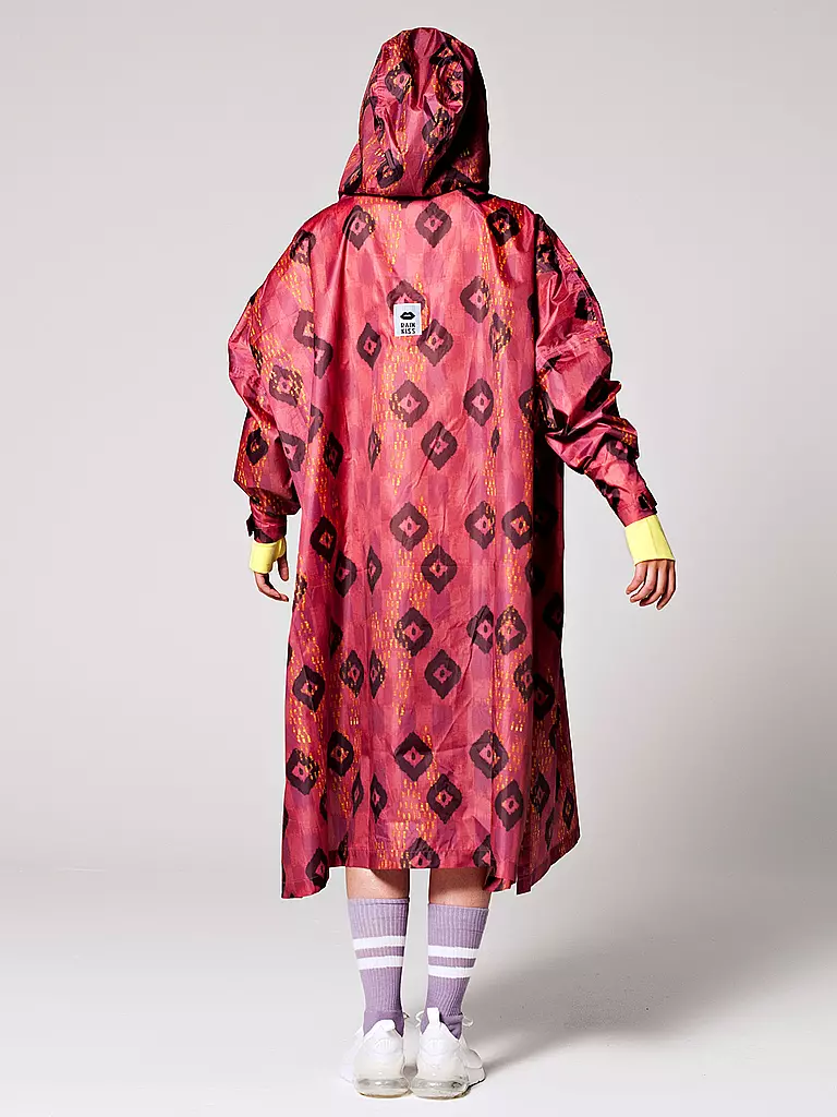 RAINKISS | Regenjacke - Regenponcho Ikat | rot