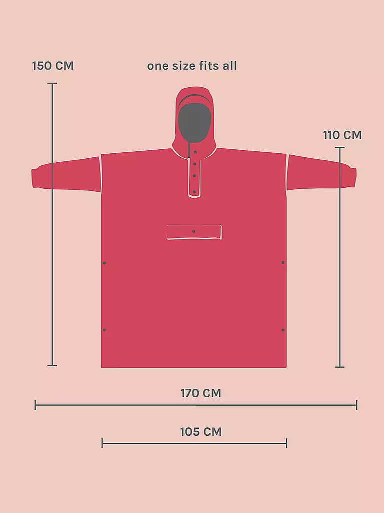 RAINKISS | Regenjacke - Regenponcho Japanese Blossom | camel