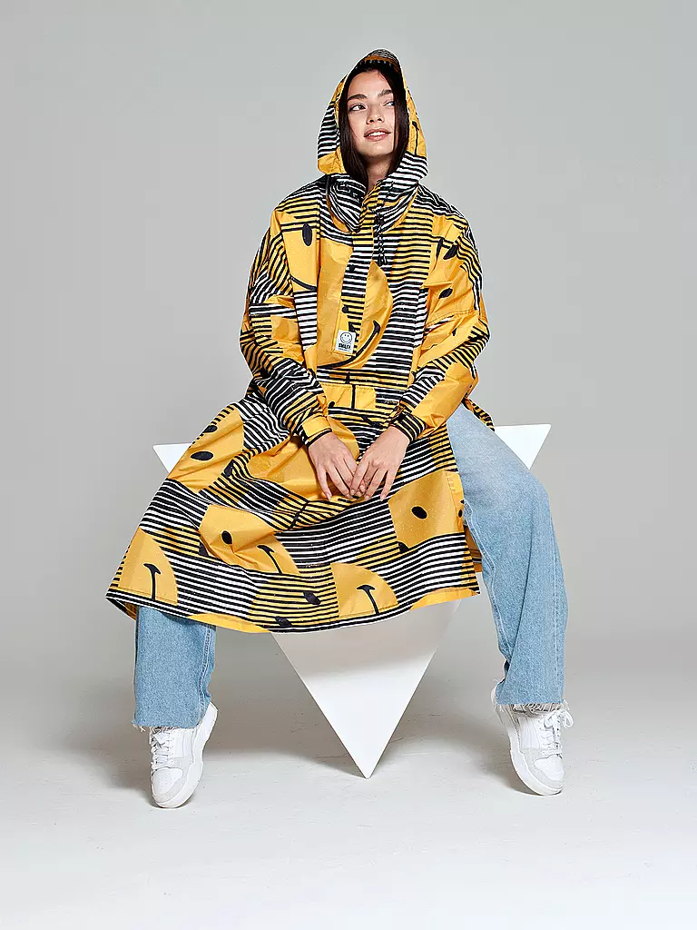 RAINKISS | Regenjacke - Regenponcho SUNSET SMILEY | camel