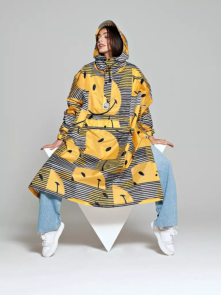 RAINKISS | Regenjacke - Regenponcho SUNSET SMILEY | camel