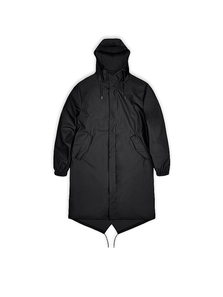 RAINS Parka - Regenjacke schwarz | L