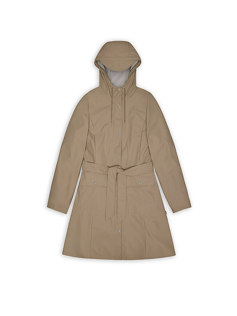 RAINS Regenjacke CURVE W JACKET beige | XS