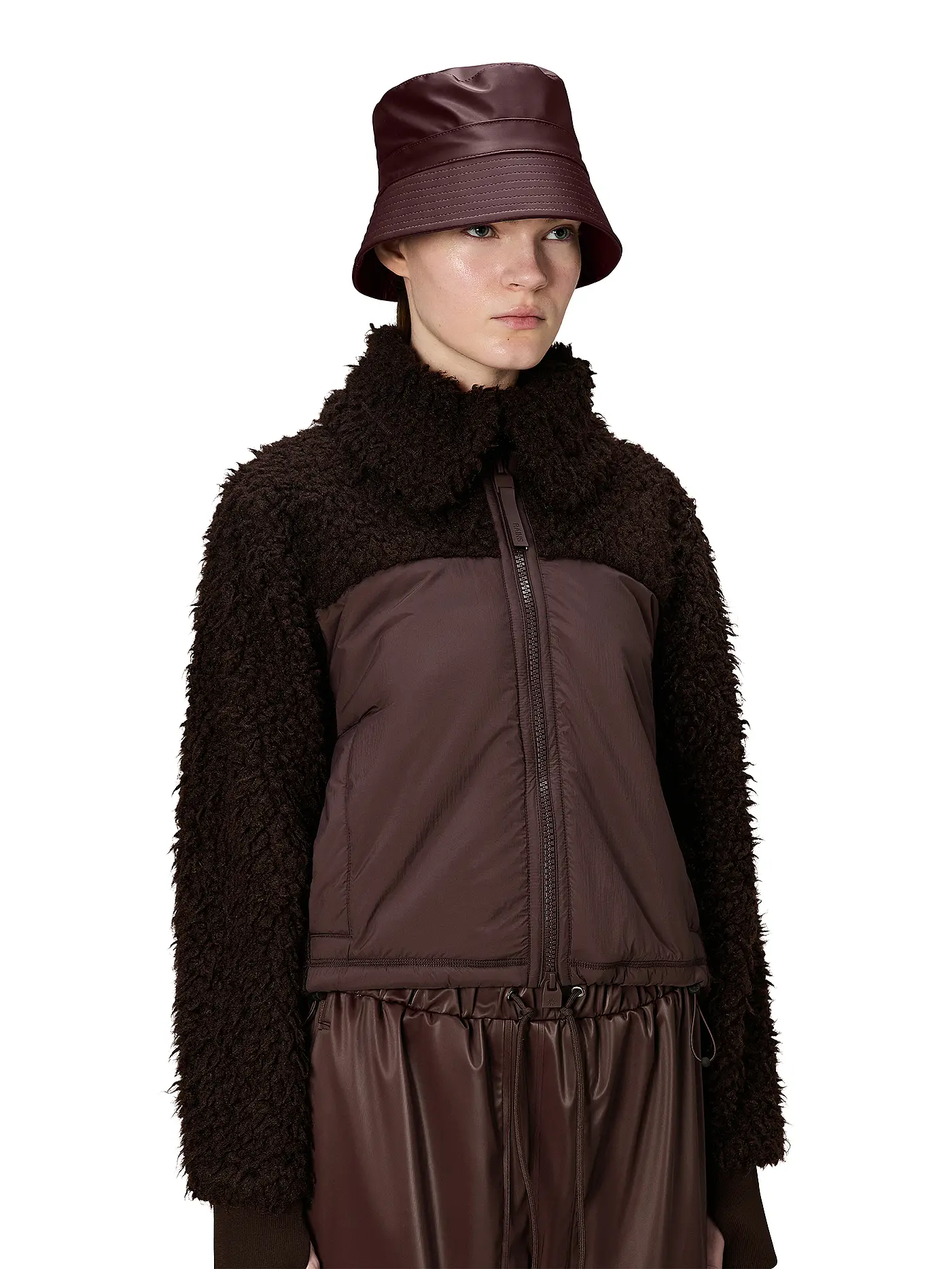 RAINS | Fischerhut - Bucket Hat  | dunkelrot