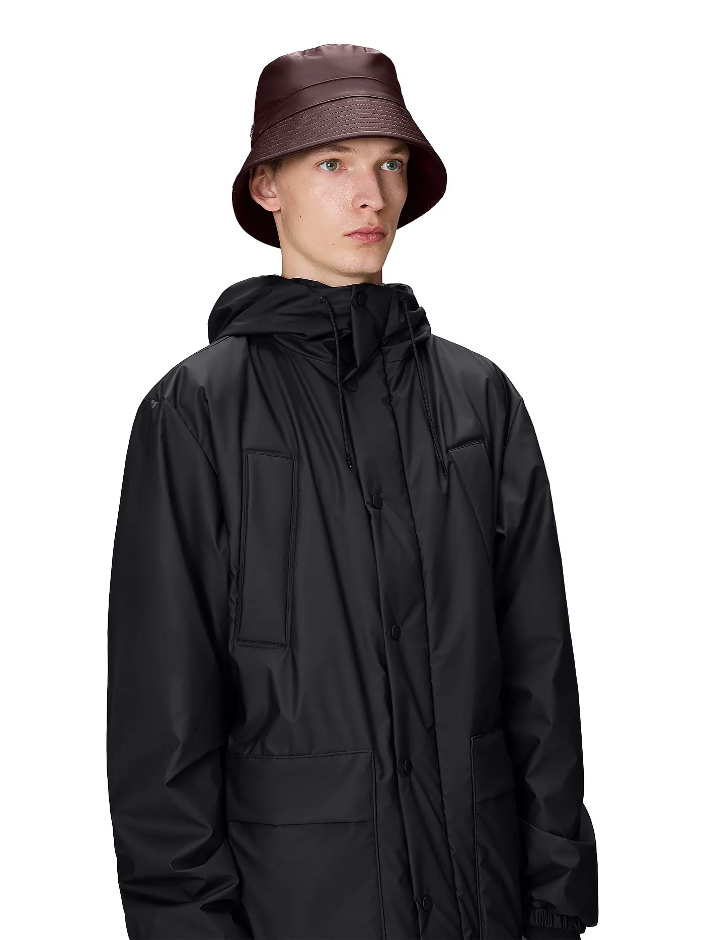 RAINS | Fischerhut - Bucket Hat  | dunkelrot