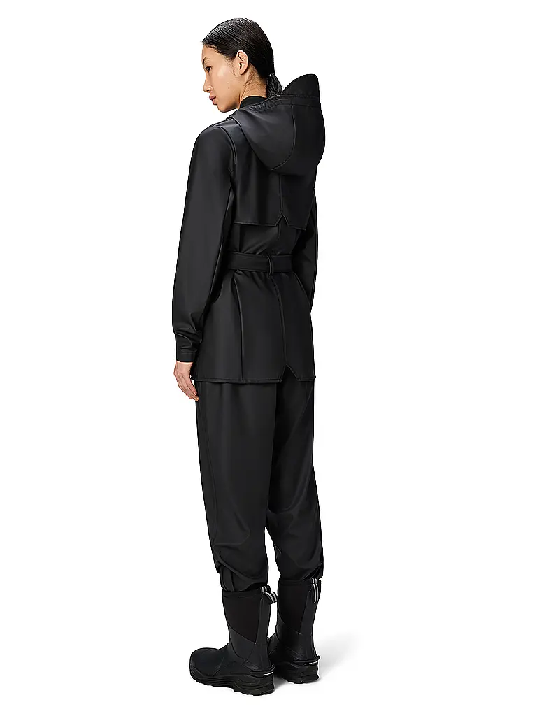 RAINS | Regenjacke CURVE JACKET W3 | schwarz