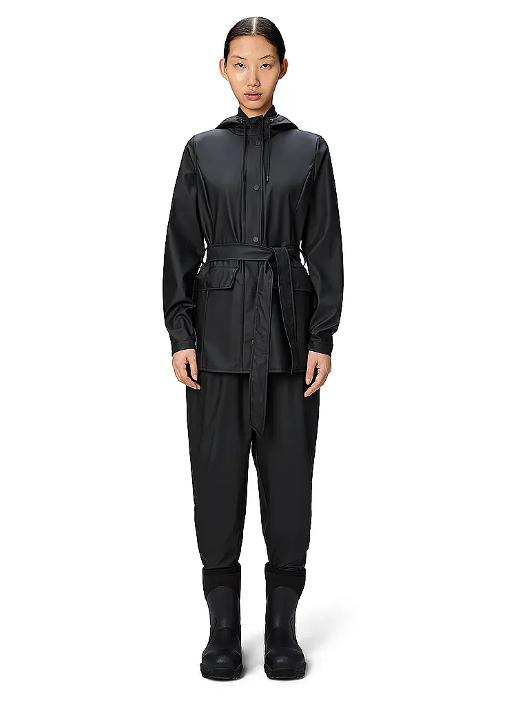 RAINS | Regenjacke CURVE JACKET W3 | schwarz