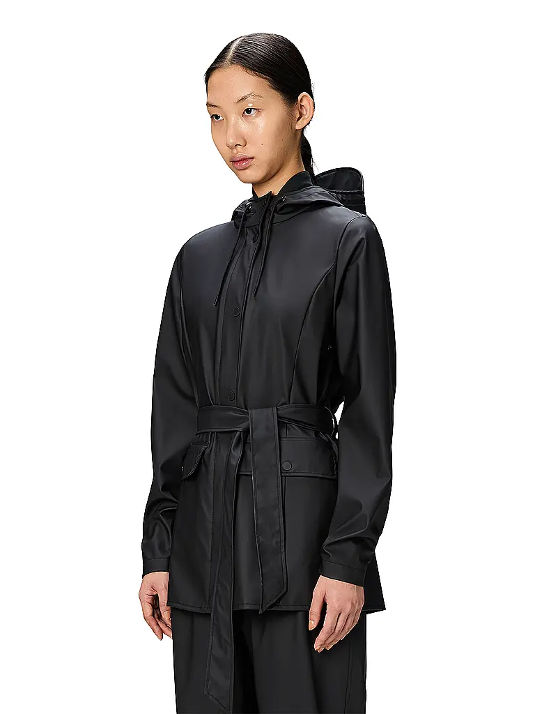 RAINS | Regenjacke CURVE JACKET W3 | schwarz