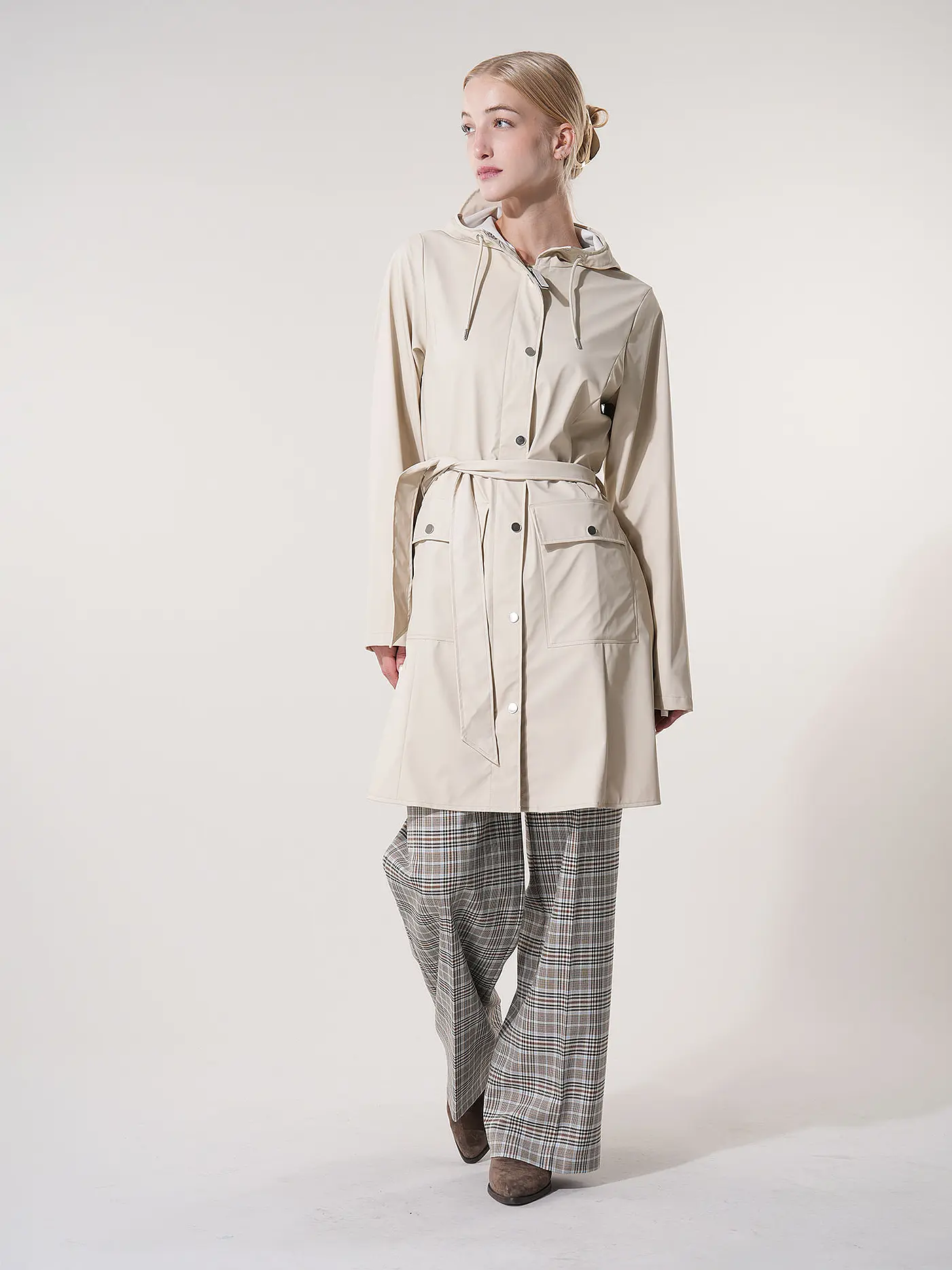 RAINS | Regenjacke CURVE W JACKET  | beige